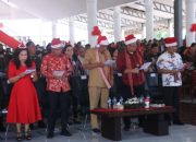 Gubernur Olly Safari Pra Natal Perdana di Minsel