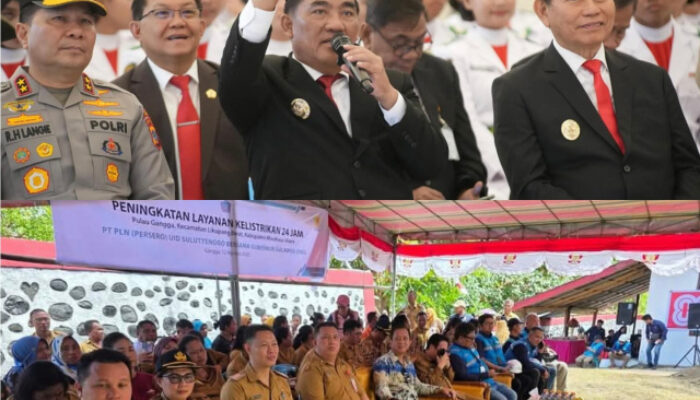 Gubernur Yulius Selvanus Realisasikan Listrik 24 Jam di Pulau Gangga dan Talise