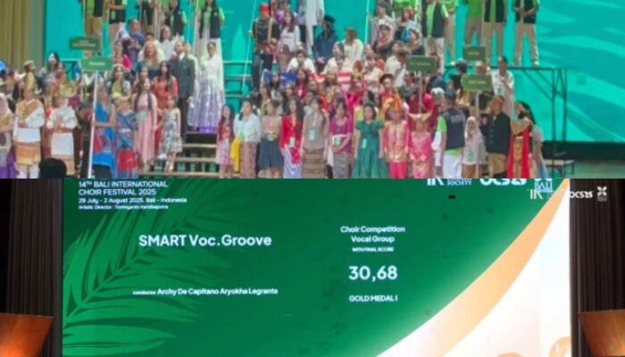 SMA Negeri 3 Tondano Ukir Sejarah di Kancah Internasional, Raih Medali Emas di “14th Bali International Choir Festival 2025”