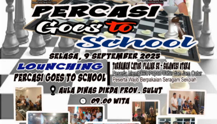 Pemprov Sulut dan Percasi Gelar Turnamen Catur Pelajar se-Sulut