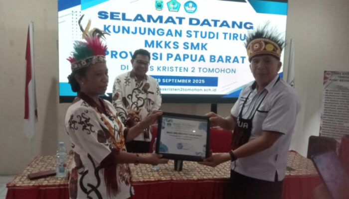 MKKS SMK Papua Barat Studi Tiru ke Sulut, Pelajari Inovasi Pembelajaran SMK Kristen 2 Tomohon