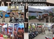 Satpol PP Kotamobagu Tertibkan Pedagang di Jalan Utama Demi Kelancaran Lalu Lintas