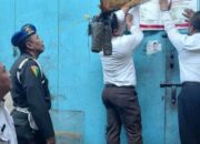 Tegakkan Perda Pajak dan Retribusi, Pemkot Kotamobagu Tutup Sementara Ruko di Pasar 23 Maret