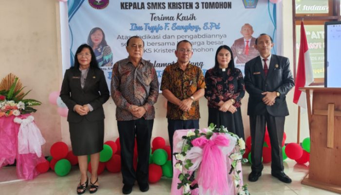 James JH Karisoh Dilantik sebagai Kepala SMKS Kristen 3 Tomohon