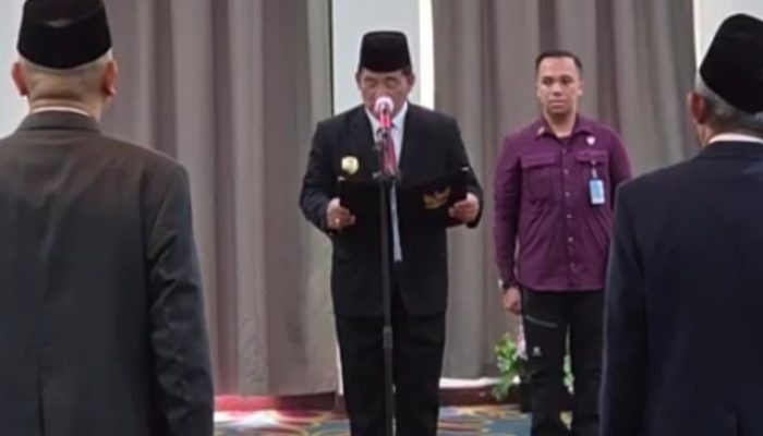 Sejarah Baru, Gubernur Yulius Selvanus Lantik Weldie Poli dan Sainuddin Hilimi di Kotamobagu