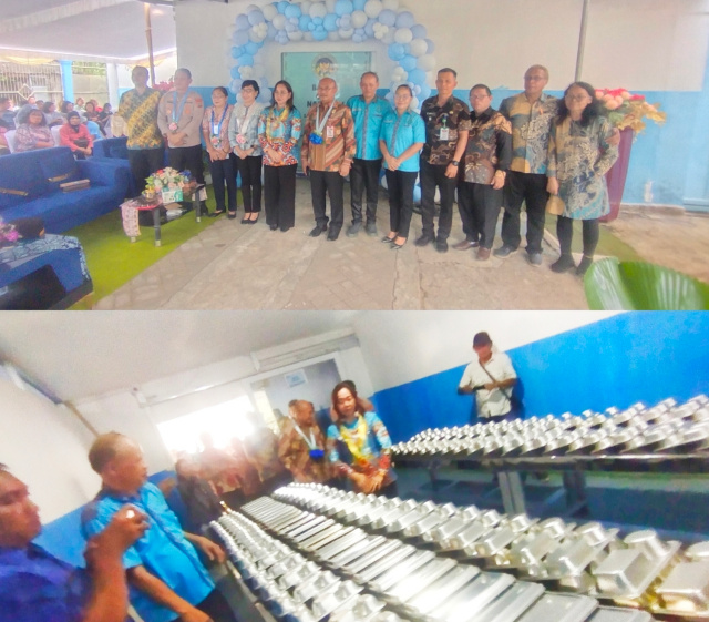 Peresmian SPPG YRMK, di kelurahan Paal Empat, Kecamatan Tikala.