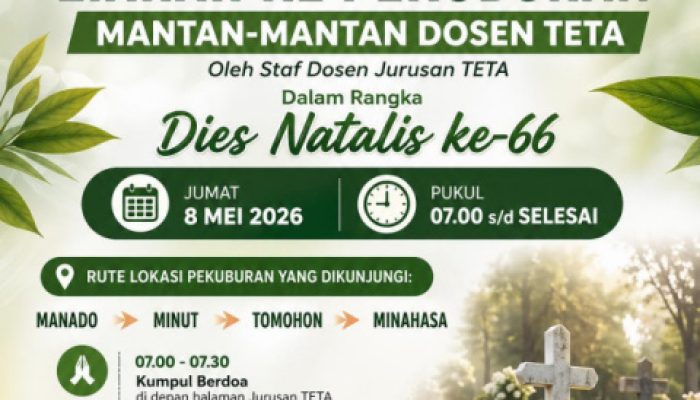 Jurusan Teknologi Pertanian Faperta Unsrat Gelar Rapat Persiapan Ziarah dan Temu Alumni Dies Natalis ke-66