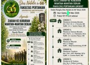 Tradisi Tahunan Penuh Makna, Besok Faperta Unsrat Gelar Ziarah ke Pekuburan Mantan Dekan