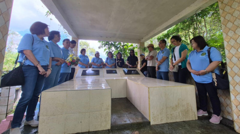 Tempat perhentian mantan WD 2 Pertanian Ny Prof. Wahongan Kosakoy.