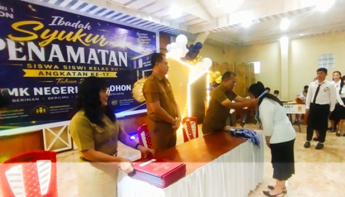 SMKN 1 Tomohon Luluskan 130 Siswa dalam Ibadah Syukur Penamatan Angkatan ke-17