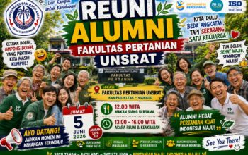 FAPERTA UNSRAT Gelar Temu Alumni dengan Konsep Back to Campus dalam Rangka Dies Natalis ke-66