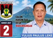 Lius Paulus Leke, Calon Hukum Tua Warembungan Nomor Urut 2, Usung Tiga Program Prioritas