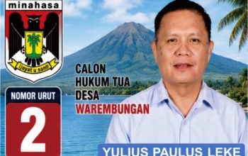 Lius Paulus Leke, Calon Hukum Tua Warembungan Nomor Urut 2, Usung Tiga Program Prioritas